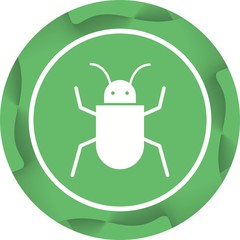 Sticker - Beautiful Bug Vector Glyph icon