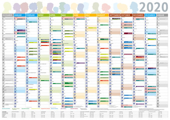 Interkultureller Kalender 2020, deutsch