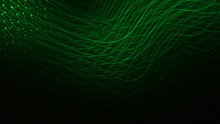 Drawing Blurred Green Light, Beautiful Abstract Or The Light Of Green LED Bokeh Background