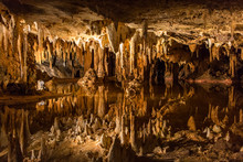 Mirrored Pool At Luray Caverns