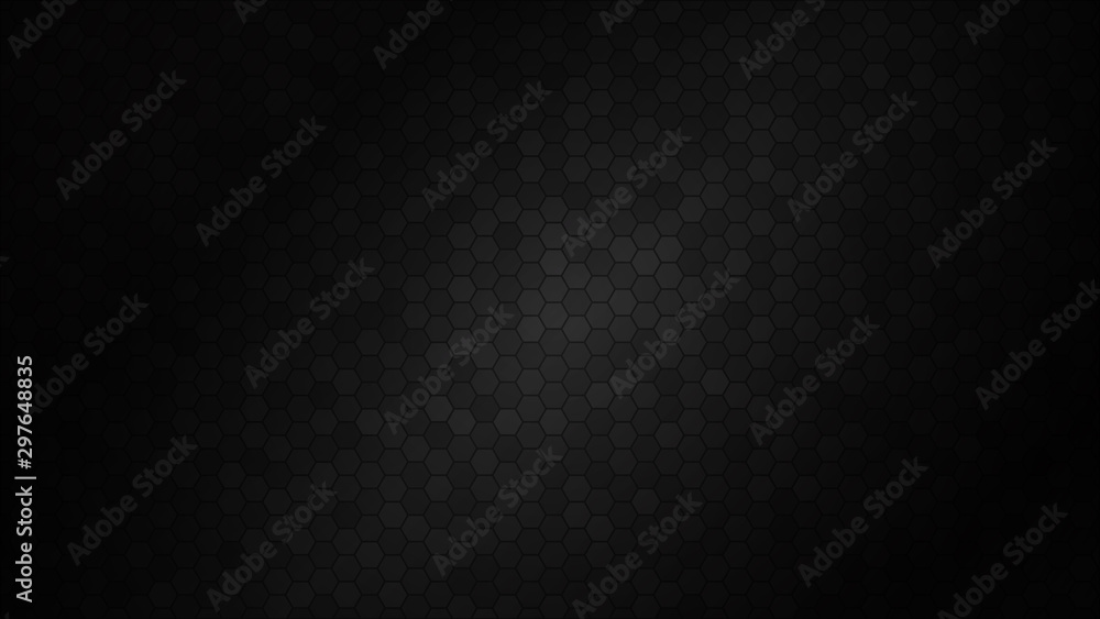 Abstract black texture background hexagon. Vector illustration. - obrazy, fototapety, plakaty 