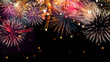© Lukas Gojda - Colorful firework with bokeh background. New Year celebration, Abstract holiday background