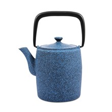 3d Blue Tall Teapot Isolated On White Background. 3d Illustration