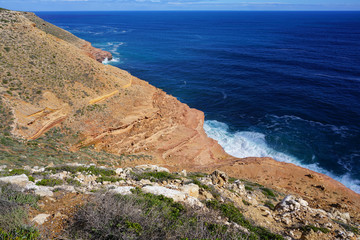 Wall Mural - View of the coastal cliffs Kalbarri National Park in the Mid West region of Western Australia.