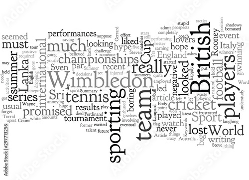 Fotomural A Torrid Summer For British Sport