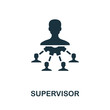 © Anton Shaparenko - Supervisor vector icon symbol. Creative sign from business administration icons collection. Filled flat Supervisor icon for computer and mobile