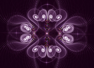 Wall Mural - Abstract color dynamic background with lighting effect. Fractal art