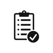 © Maksim - Checklist icon flat style isolated on background. Checklist sign symbol for web site and app design.
