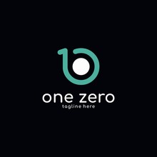 One Zero Logo Design Unique
