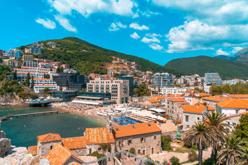 Sticker - Panoramic View of Old Town Budva