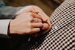 © brillianata - Hands of couple. Couple of lovers holding hands. Hand with ring