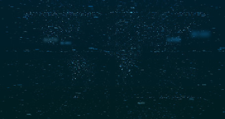 Wall Mural - Abstract grid shape background. 3D rendering