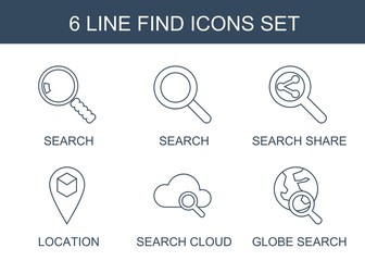 Poster - 6 find icons