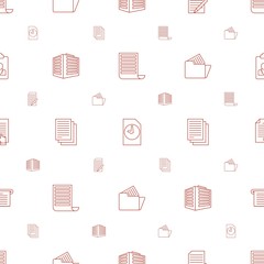 Wall Mural - documents icons pattern seamless white background