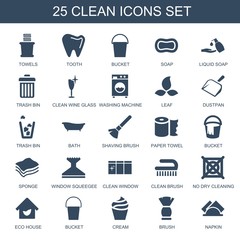 Wall Mural - clean icons