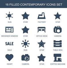 Sticker - contemporary icons