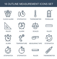 Wall Mural - measurement icons