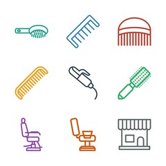 Wall Mural - 9 comb icons