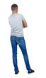 © ghoststone - Back view of man in jeans.