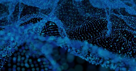 Wall Mural - Abstract grid shape 3D video