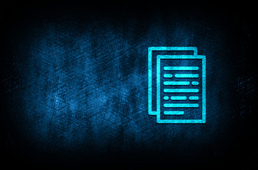 Document pages icon abstract blue background illustration digital texture design concept