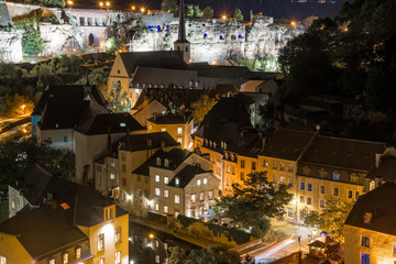 Luxembourg City Panorama on a summer day