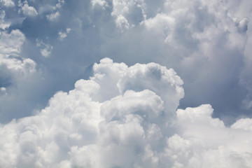 Wall Mural - stormy curly clouds