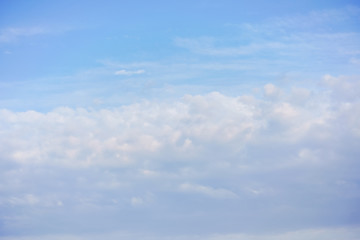 Wall Mural - Blue sky with beautiful clouds background texture