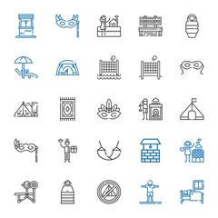 Sticker - relaxation icons set