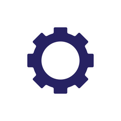 gear wheel icon trendy flat design