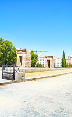 Templo de Debod en Madrid, España, Europa