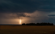Lightning Strike On The Eastern Plains Of Colorado