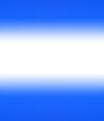 Blue banner with white blank copy space. Empty gradient background with blue borders and white space in the middle. Simple double colored template design 