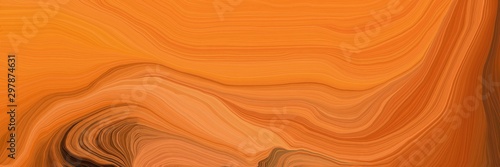 Fotografía orange wave lines from top left to bottom right