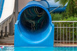 Colorful tunnel water slide.