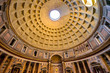 Dome Pillars Altar Wide Pantheon Rome Italy