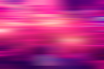 Wall Mural - Abstract blurred background of multicolored horizontal pink lines and purple spots.