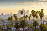 Fototapeta  - Cityscape downtown Los Angeles at sunset