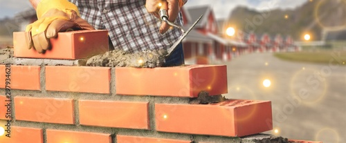 Fotografía Portrait of young profession man at work on background