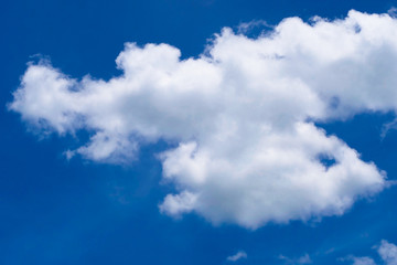 Natural light from the sun with blue sky and white clouds.