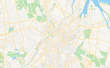  Printable street map of Matsusaka, Japan