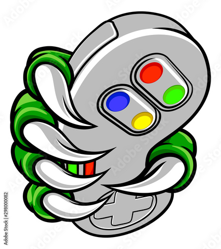 A gamer claw or monster han...