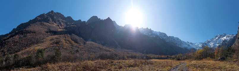 Canvas Print - mountains of the caucasus.