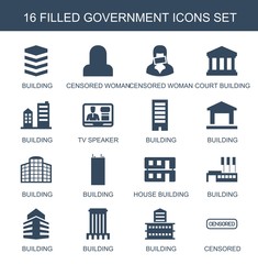 Wall Mural - government icons