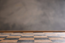  Chess Board On The Grey Background