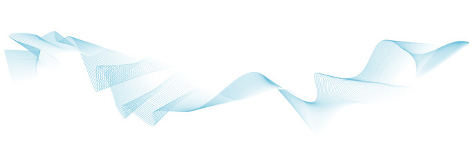 abstract wave lines on white background
