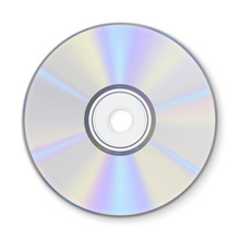 Compact Disc, Information Storage Realistic Vector Illustration