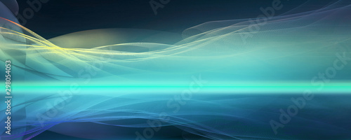 linien wellen bewegung horizont banner
