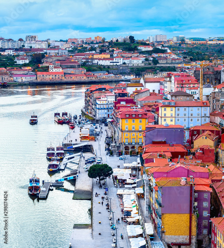 Porto aerial cityscape dour...