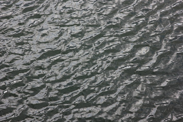 the texture of the wavy surface of the river